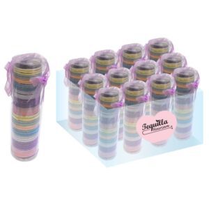 TUBES OF COLORFUL HAIR ELASTICS