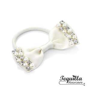 PEARL & CRYSTAL BOW PONIO