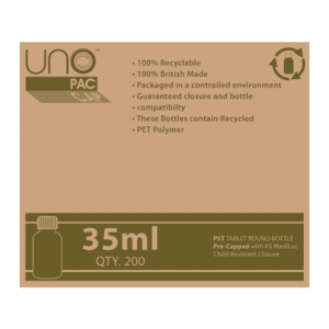 Unopac™ Amber Round PET Bottle 35ml