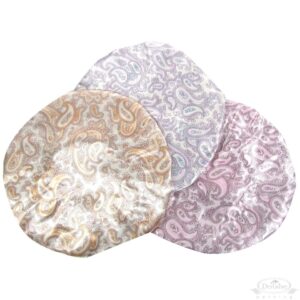SHOWER CAP - w/PVC LINING AND LACE EDGE