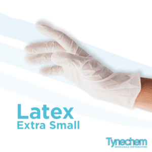 LATEX P/F GLOVES x100 - XS