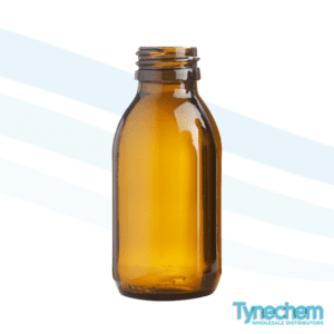 100ml Amber Glass Medicine Bottle Uncapped