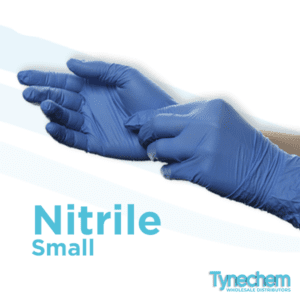 NITRILE P/F GLOVES x100 - SMALL