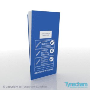 The back of a NHS Counter Bag - D6 on a white background