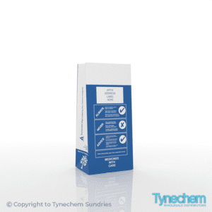 NHS Prescription Bags - P4 on a white background showing the NHS advice and advisories design.