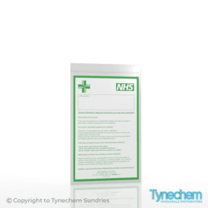 BAGS© - NHS PRESCRIPTION GRIP SEAL 6 x 9" Green/White