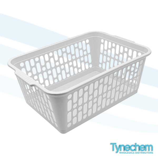 Plastic Handy Baskets - Large - White