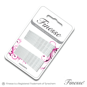 FINESSE > HAIRGRIPS - WHITE 4.5cm