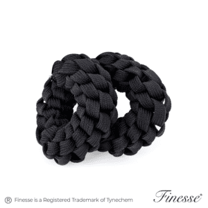 FINESSE > 2 PIECE SCRUNCHIE SET - BLACK