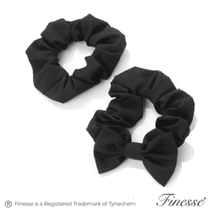 FINESSE > 2 PIECE SCRUNCHIE SET - BLACK