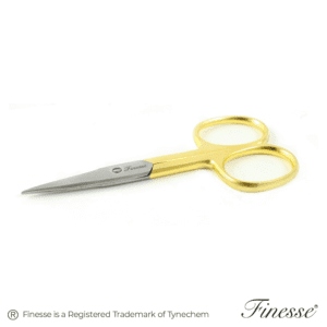 FINESSE > NAIL SCISSOR STRAIGHT - GOLD & SILVER