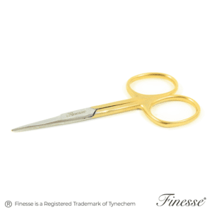 FINESSE > CUTICLE SCISSOR STRAIGHT - GOLD & SILVER