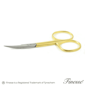 FINESSE > CUTICLE SCISSOR CURVED - GOLD & SILVER