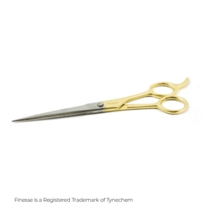 FINESSE > HAIRDRESSING SCISSOR w/FINGER REST GOLD