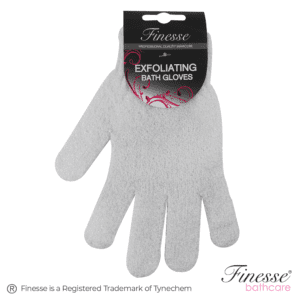FINESSE > 1Pr EXFOLIATING GLOVES - NYLON