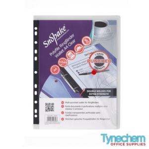 Snopake Polyfile Ring Binder Wallet A4 Clear (5PK)