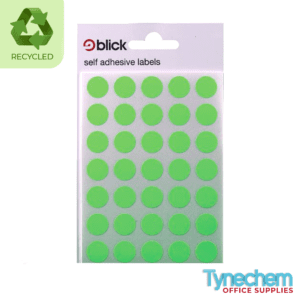 Blick Green Labels in Bags Round 13mm (2800PK)