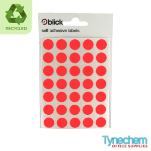 Blick Red Labels in Bags Round 13mm (2800PK)