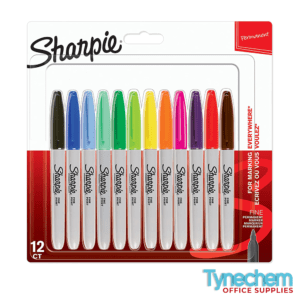 Sharpie Permanent Marker Fine Assorted (Pack of 12)