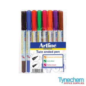 Artline 2-in-1 Whiteboard Marker Fine/Superfine Assorted 8PK