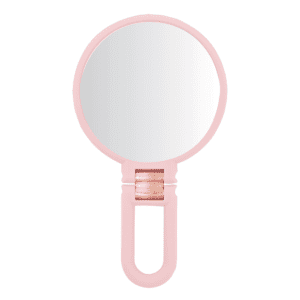 HAND-HELD SOFT TOUCH MIRROR BLUSH - PINK
