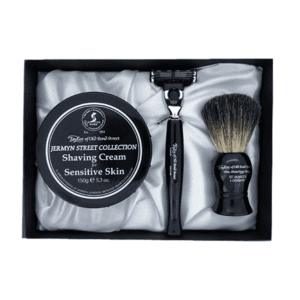 JERMYN STREET SHAVING BRUSH & CREAM SET