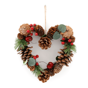 CONES & EUCALYPTUS WREATH - XMAS WREATH