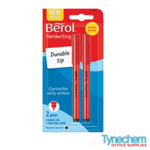 BEROL HANDWRITING PEN TWIN BLISTER CARD BLACK - 12 PACK
