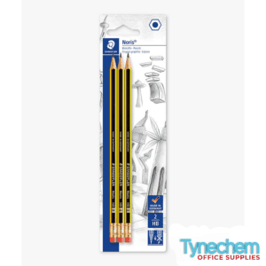 NORIS BLISTER CARD OF 3 ERASER TIP PENCILS - 30 PK