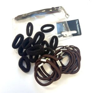 BROWN ELASTICS & PURSE