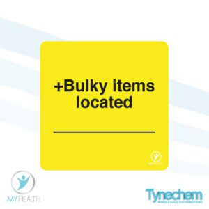 LABELS™ - + BULKY ITEMS LOCATED 38x38mm