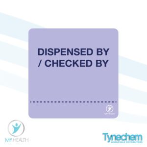 LABELS™ - DISPENSED BY / CHECKED BY 38X38mm