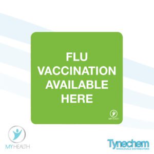 LABELS™ -FLU VACCINATION AVAILABLE HERE 38x38