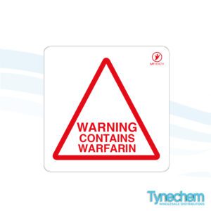 Alert Labels - Warning Contains Warfarin