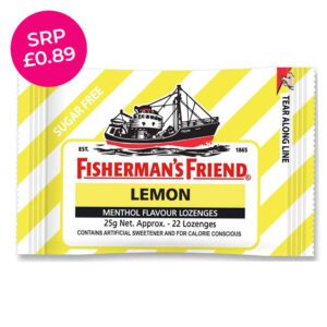FISHERMANS FRIEND - LOZENGES 25gm LEMON S/F