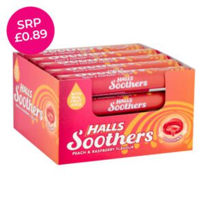 HALLS - SOOTHERS PEACH & RASPBERRY 45gm
