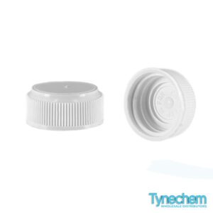 22mm R3 WHITE POLYP WADLESS SCREW CAPS