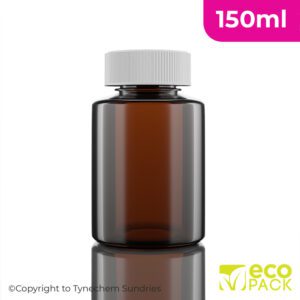 EcoPack® PET Pre-Capped 150ml Tablet Bottle