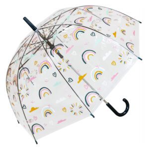 UMBRELLA - RAINBOW & HEARTS DOME
