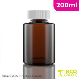 EcoPack® PET Pre-Capped 200ml Tablet Bottle