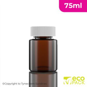 EcoPack® PET Pre-Capped 75ml Tablet Bottle