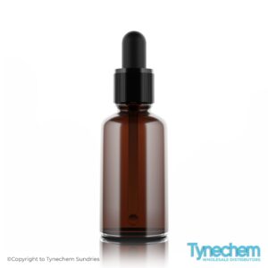 Standing AMBER GLASS DROPPER BOTTLES 30ML on a white background. AMBER GLASS DROPPER BOTTLES 30ML