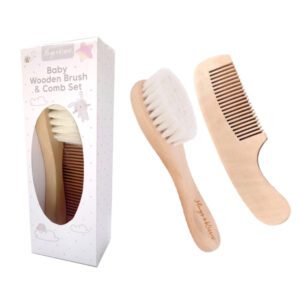 Baby Wooden Hairbrush Set
