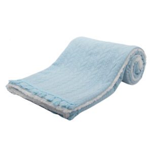 Blue Cheveron Knit Wrap