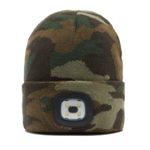 Khaki LED Beanie Hat