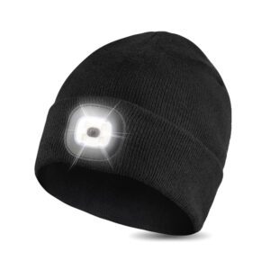Black LED Beanie Hat
