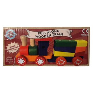 RETRO - WOODEN TRAIN & CARRIAGE