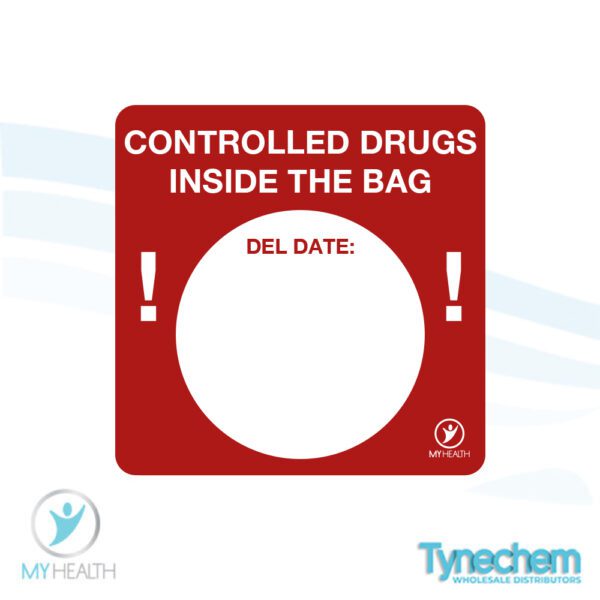 Alert Labels - Controlled Drugs Inside the Bag