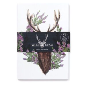 WILD STAG LINED NOTEBOOK A5