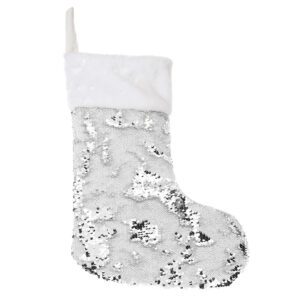 Silver Sequin Stocking